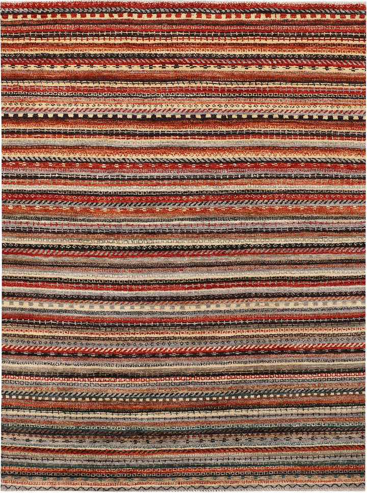 Multi Colored Gabbeh 5' 1 x 6' 9 - No. 48371 - ALRUG Rug Store