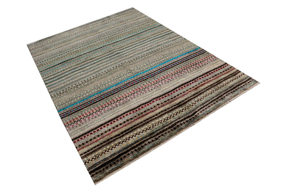 Multi Colored Gabbeh 5' 1 x 7' - No. 48372 - ALRUG Rug Store