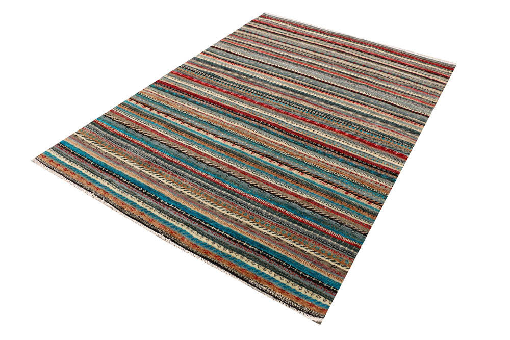 Multi Colored Gabbeh 5' 2 x 7' - No. 48378 - ALRUG Rug Store