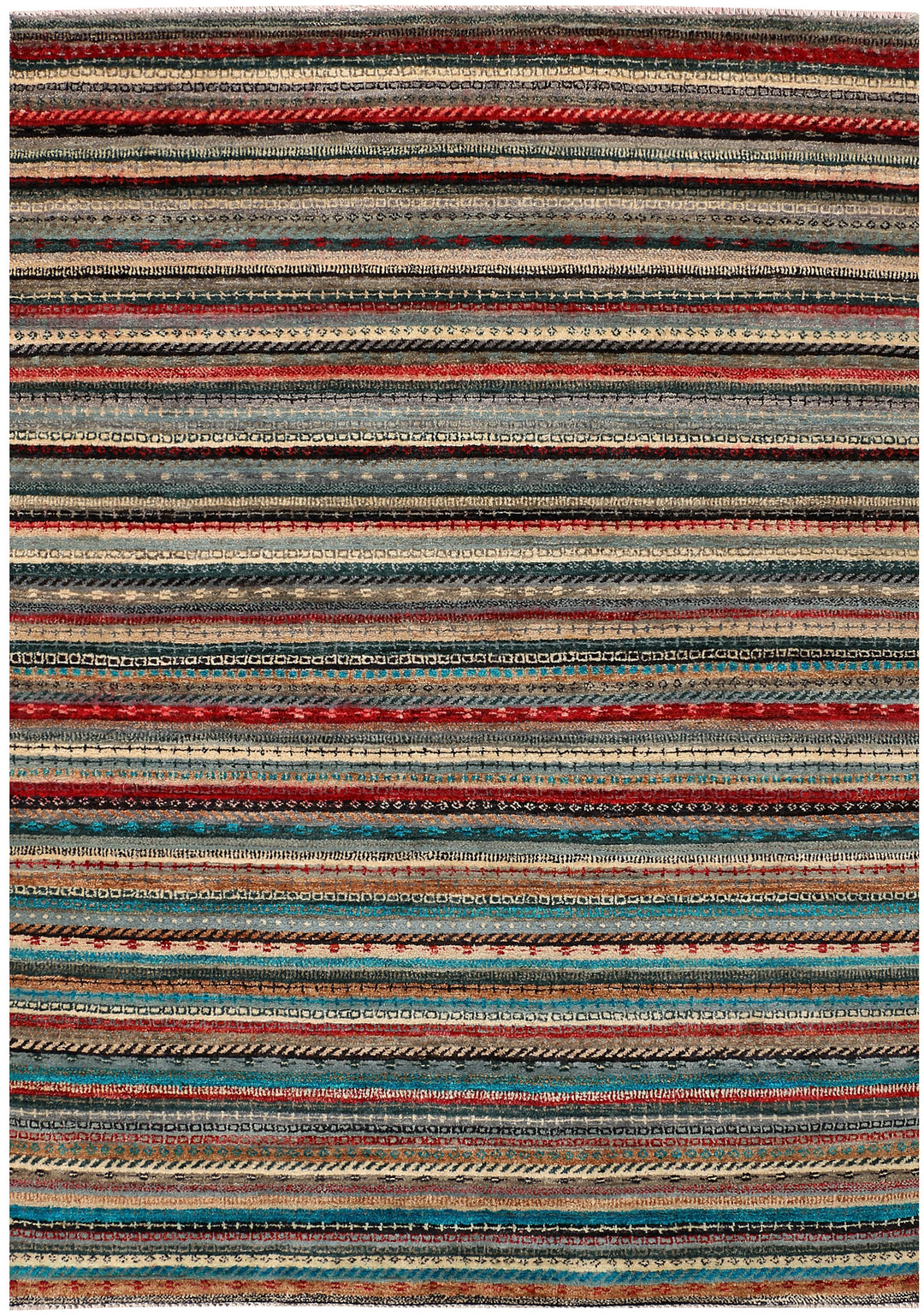 Multi Colored Gabbeh 5' 2 x 7' - No. 48378 - ALRUG Rug Store
