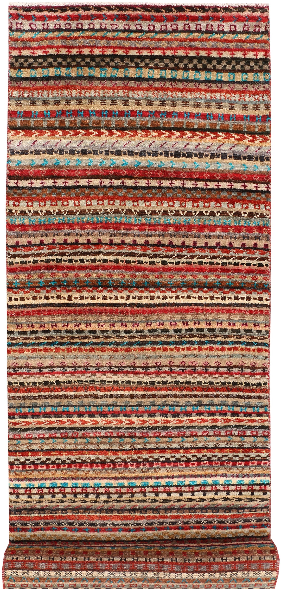 Multi Colored Gabbeh 2' 8 x 9' 10 - No. 48393 - ALRUG Rug Store