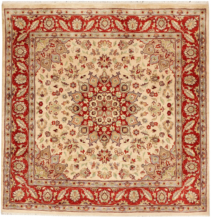 Wheat Kashan 3' 11 x 3' 11 - No. 48397 - ALRUG Rug Store