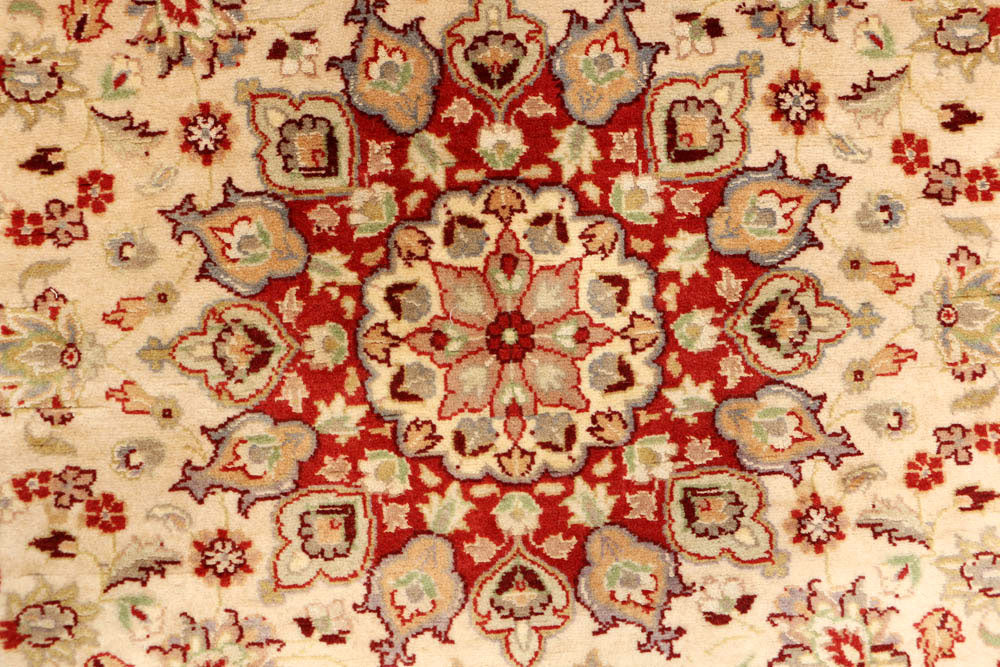 Wheat Kashan 4' 1 x 3' 11 - No. 48399 - ALRUG Rug Store