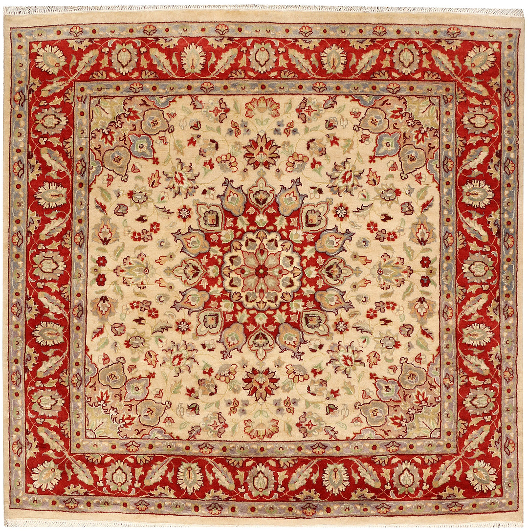 Wheat Kashan 4' 1 x 3' 11 - No. 48399 - ALRUG Rug Store