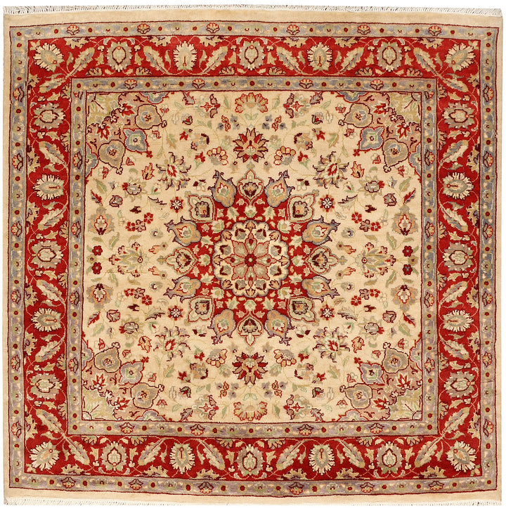 Wheat Kashan 4' 1 x 3' 11 - No. 48399 - ALRUG Rug Store