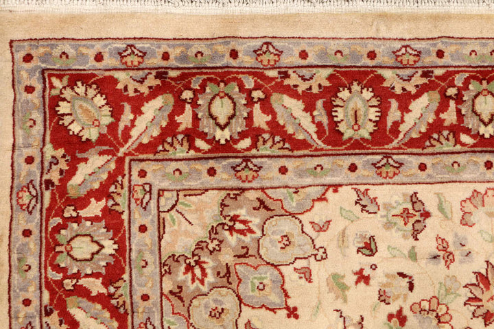 Wheat Kashan 4' 1 x 4' 2 - No. 48405 - ALRUG Rug Store