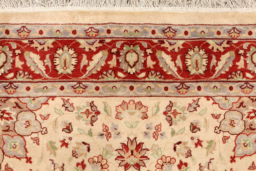 Wheat Kashan 4' 1 x 4' 2 - No. 48405 - ALRUG Rug Store