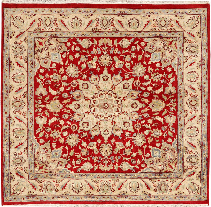 Firebrick Kashan 4' 1 x 4' 1 - No. 48406 - ALRUG Rug Store