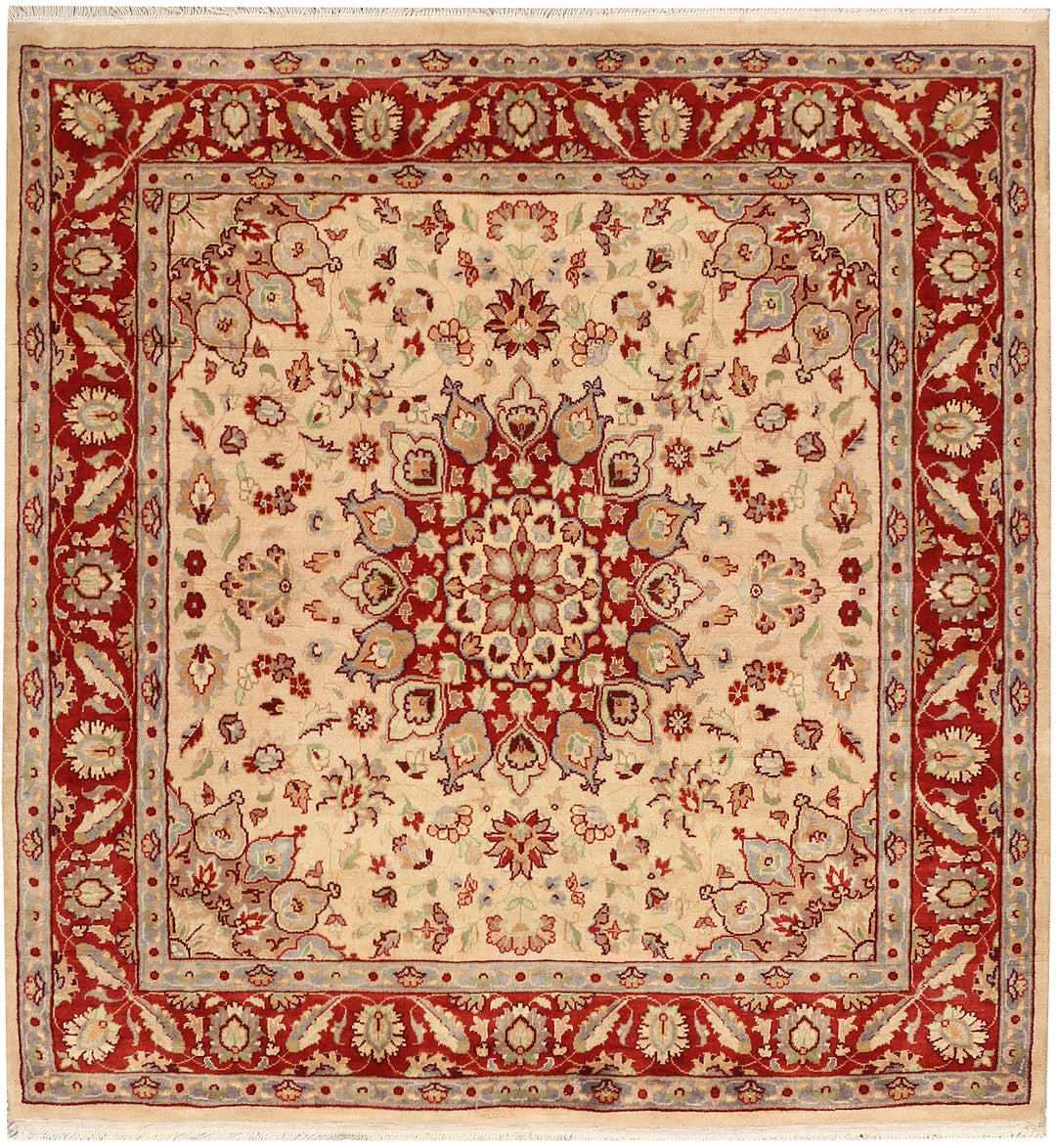 Bisque Kashan 4' x 4' 2 - No. 48407 - ALRUG Rug Store