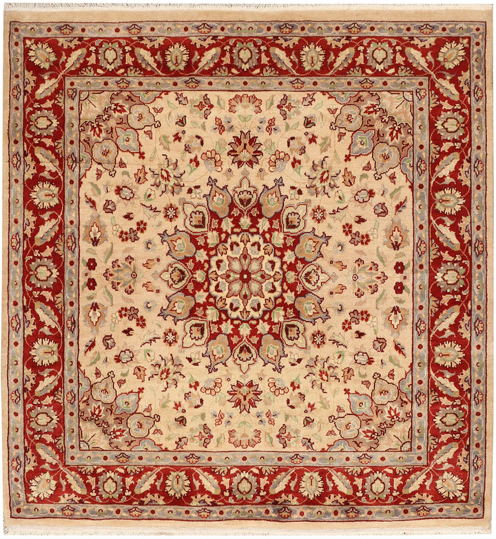 Bisque Kashan 4' x 4' 2 - No. 48407 - ALRUG Rug Store