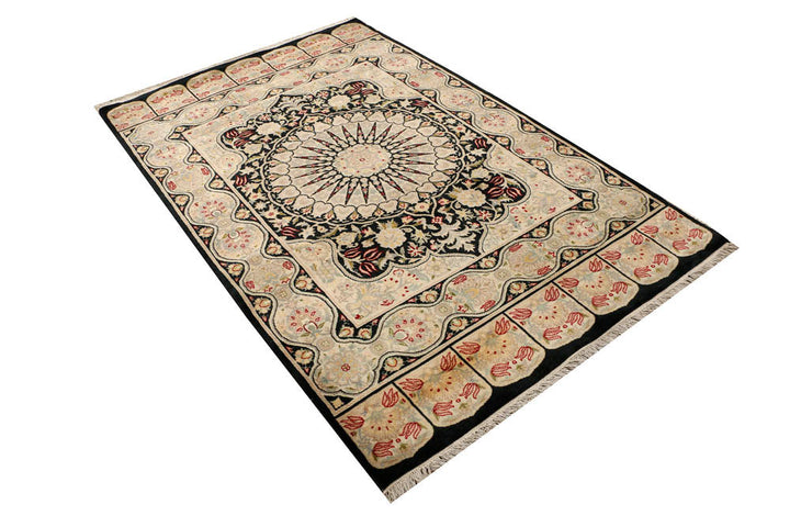 Black Kirman 4' 1 x 6' 3 - No. 48408 - ALRUG Rug Store