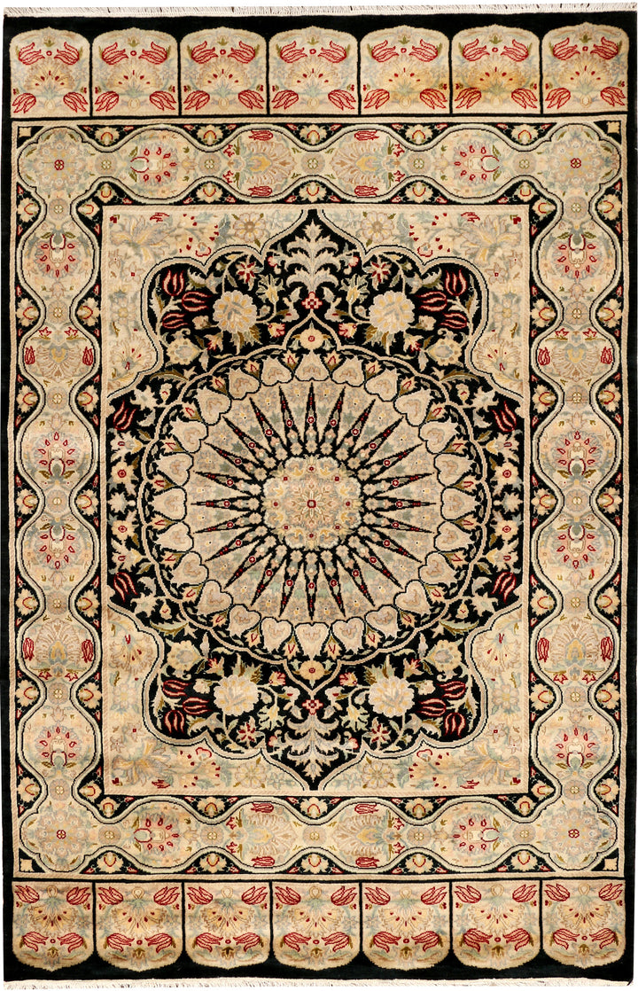 Black Kirman 4' 1 x 6' 3 - No. 48408 - ALRUG Rug Store