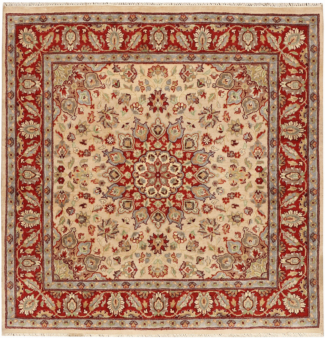 Bisque Kashan 3' 7 x 3' 8 - No. 48409 - ALRUG Rug Store