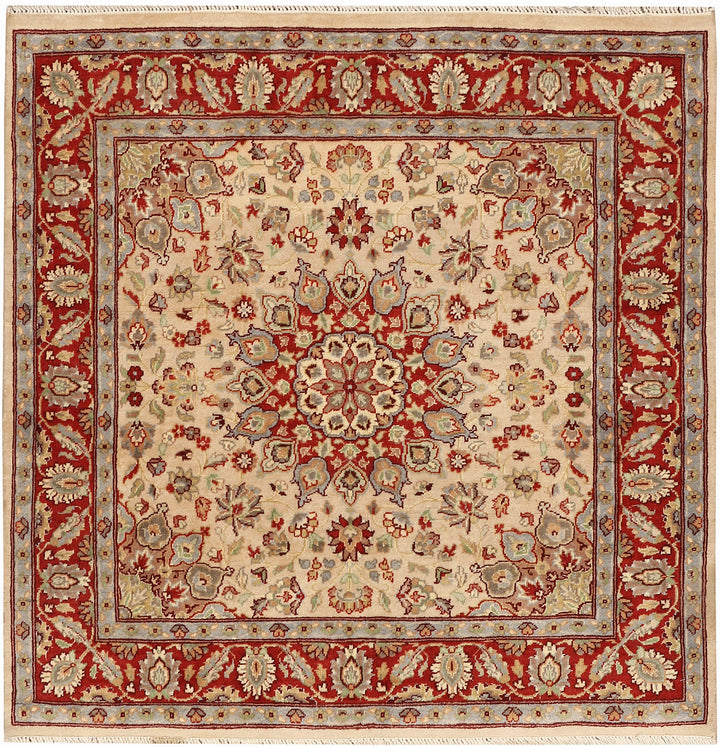 Bisque Kashan 3' 7 x 3' 8 - No. 48409 - ALRUG Rug Store