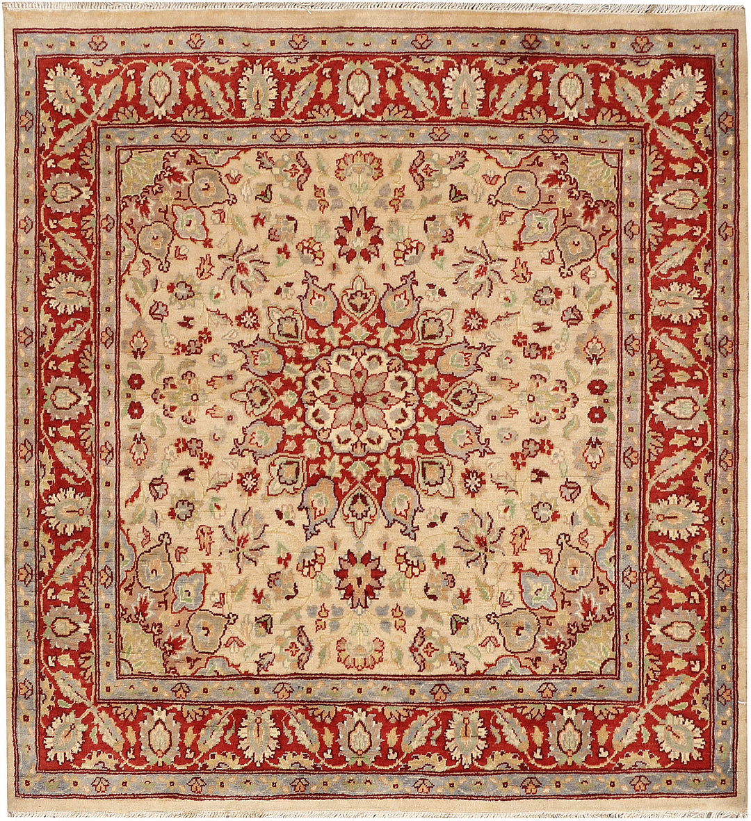 Bisque Kashan 3' 7 x 3' 10 - No. 48410 - ALRUG Rug Store