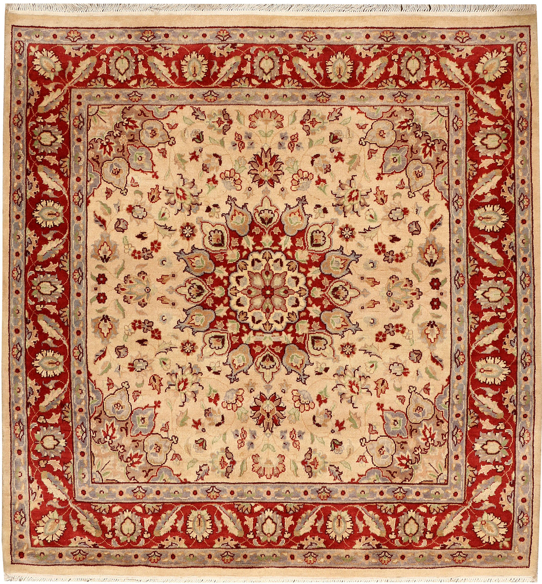 Bisque Kashan 4' x 4' 2 - No. 48411 - ALRUG Rug Store