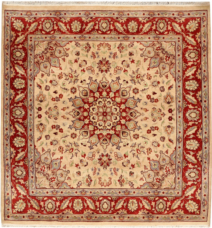 Bisque Kashan 4' x 4' 2 - No. 48411 - ALRUG Rug Store