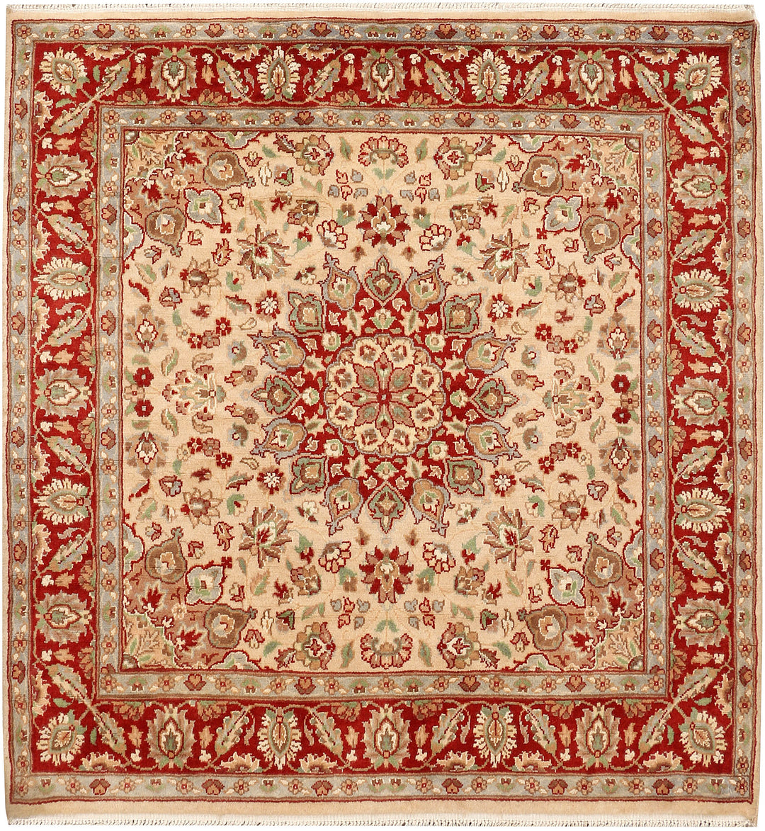 Bisque Kashan 3' 7 x 3' 9 - No. 48412 - ALRUG Rug Store
