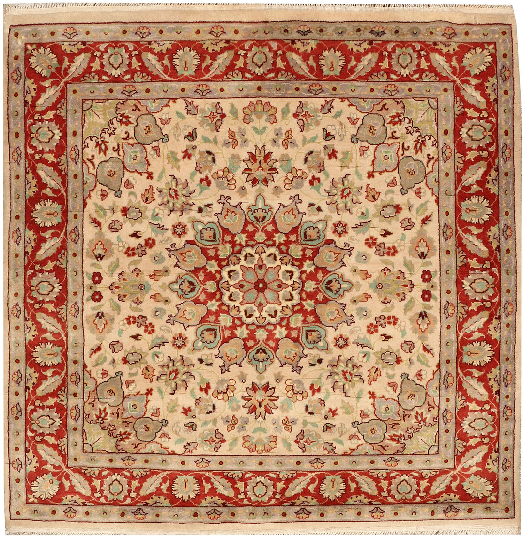 Bisque Kashan 4' x 4' - No. 48413 - ALRUG Rug Store