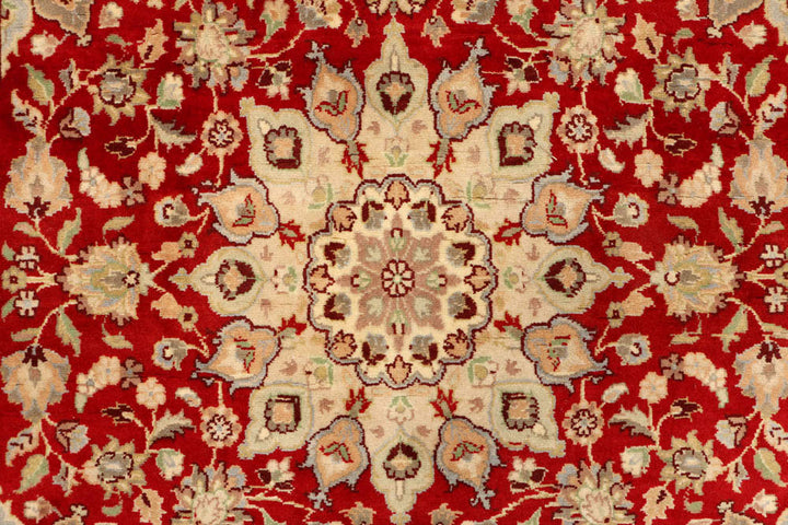 Firebrick Kashan 4' 1 x 4' 2 - No. 48417 - ALRUG Rug Store
