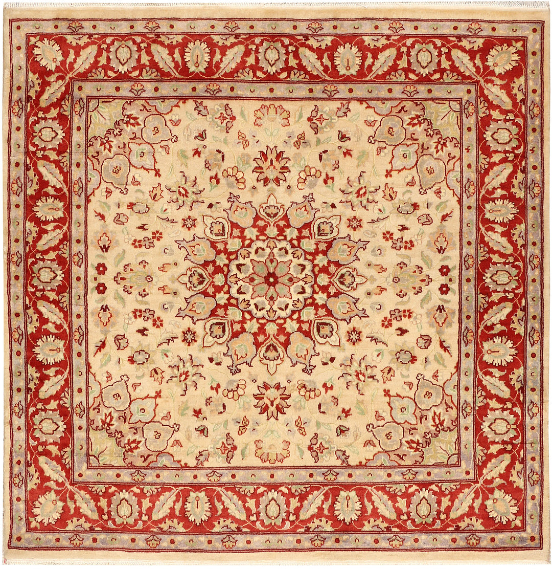 Bisque Kashan 4' x 4' 1 - No. 48419 - ALRUG Rug Store