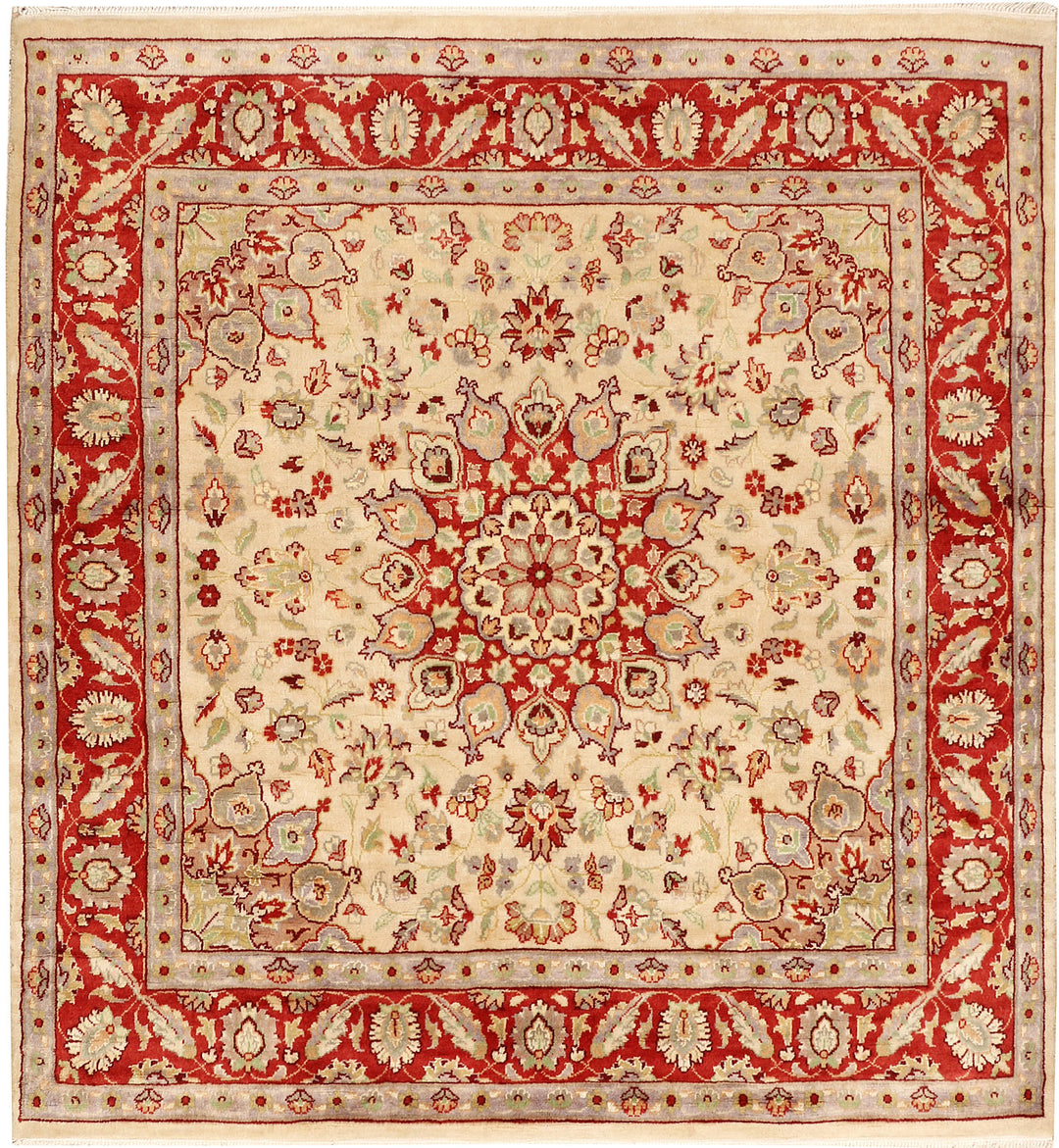 Bisque Kashan 4' x 4' 2 - No. 48423 - ALRUG Rug Store