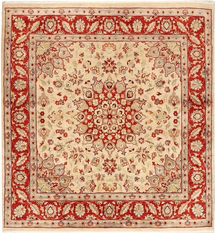Bisque Kashan 4' x 4' 2 - No. 48423 - ALRUG Rug Store