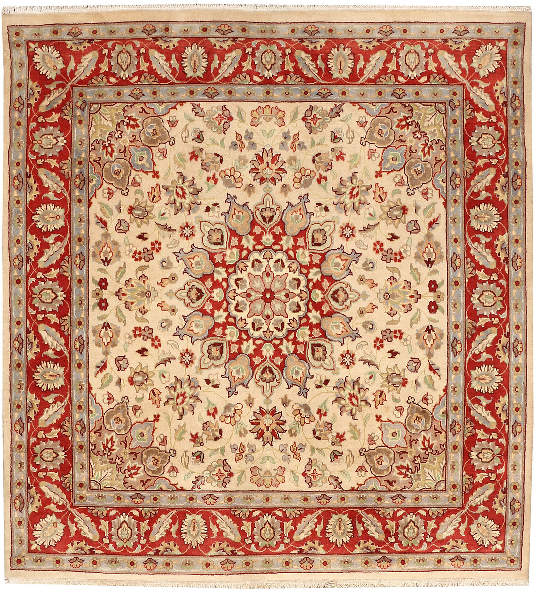 Bisque Kashan 4' 2 x 4' 5 - No. 48425 - ALRUG Rug Store