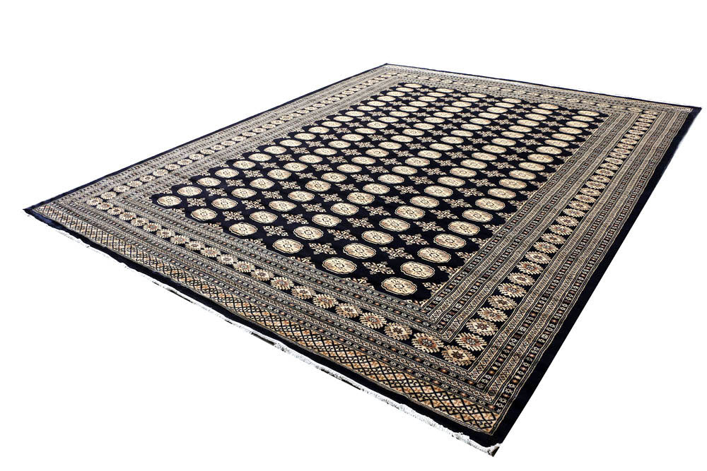 Midnight Blue Bokhara 9' 2 x 11' 11 - No. 48432 - ALRUG Rug Store