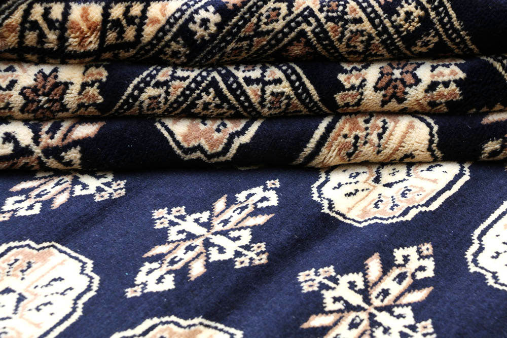 Midnight Blue Bokhara 9' 2 x 11' 11 - No. 48432 - ALRUG Rug Store