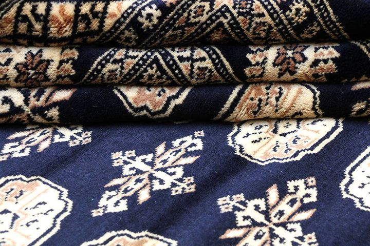 Midnight Blue Bokhara 9' 2 x 11' 11 - No. 48432 - ALRUG Rug Store