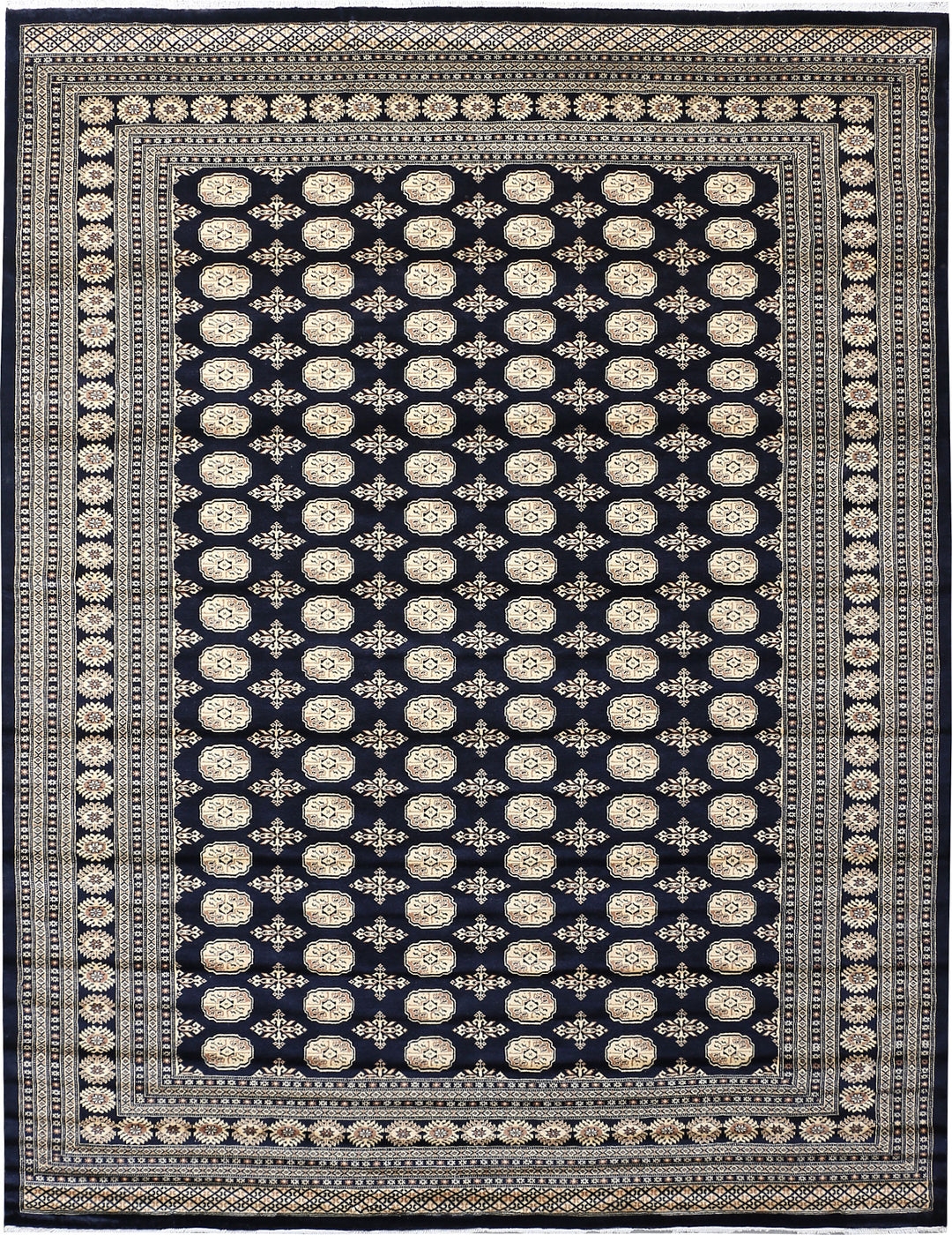 Midnight Blue Bokhara 9' 2 x 11' 11 - No. 48432 - ALRUG Rug Store