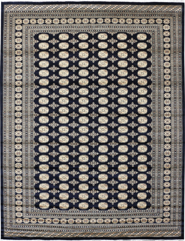 Midnight Blue Bokhara 9' 2 x 11' 11 - No. 48432 - ALRUG Rug Store