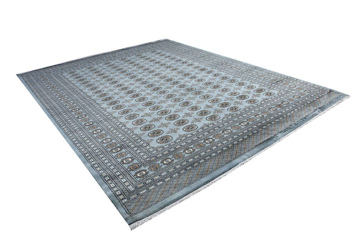 Light Slate Grey Bokhara 9' 2 x 11' 8 - No. 48436 - ALRUG Rug Store