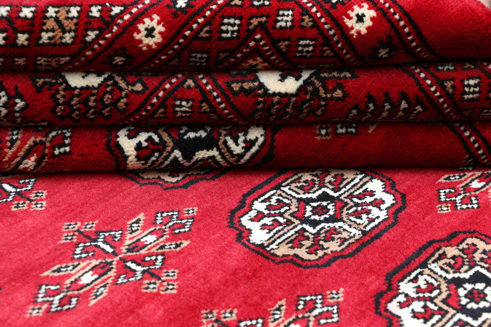 Firebrick Bokhara 10' 2 x 13' 7 - No. 48439 - ALRUG Rug Store