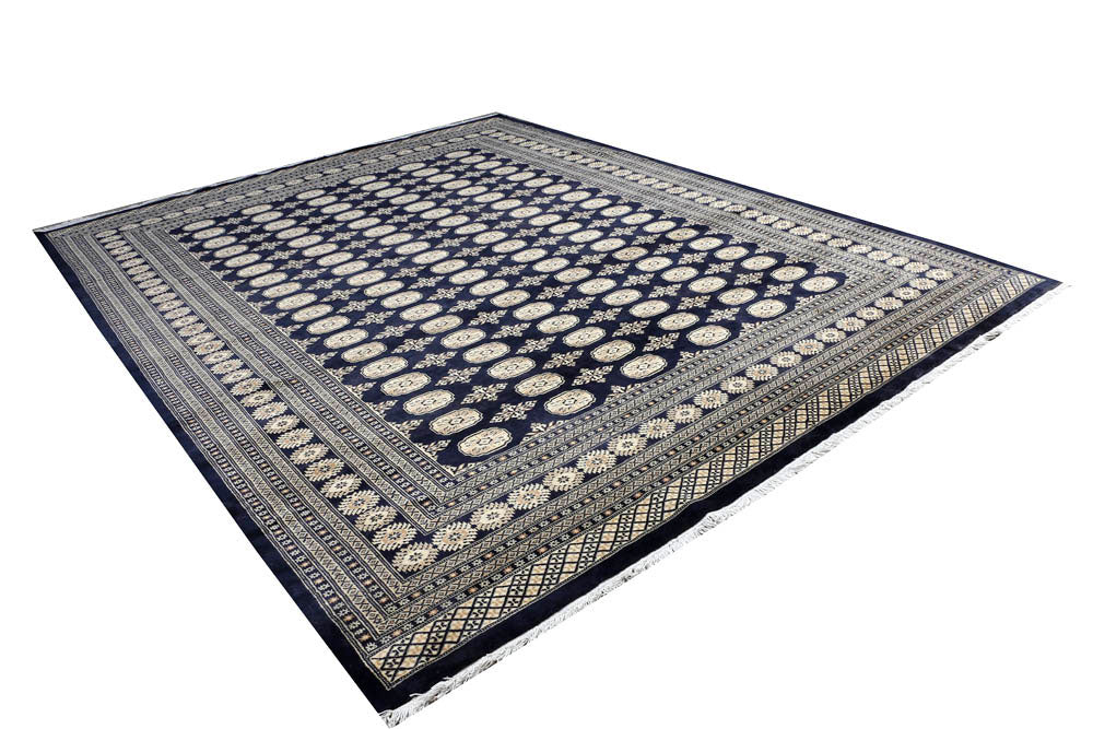 Midnight Blue Bokhara 9' 2 x 11' 8 - No. 48442 - ALRUG Rug Store