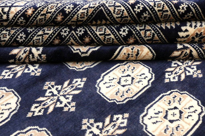 Midnight Blue Bokhara 9' 2 x 11' 8 - No. 48442 - ALRUG Rug Store