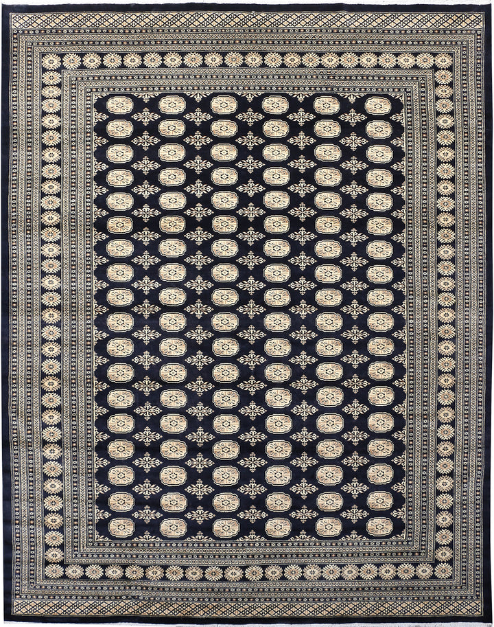 Midnight Blue Bokhara 9' 2 x 11' 8 - No. 48442 - ALRUG Rug Store