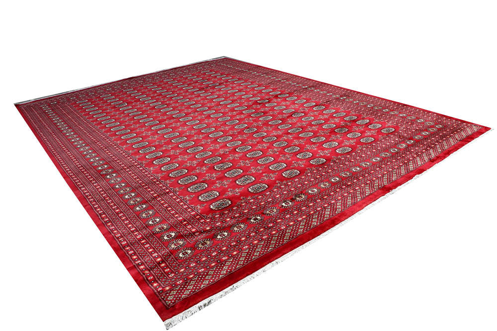 Firebrick Bokhara 10' 5 x 13' 9 - No. 48443 - ALRUG Rug Store