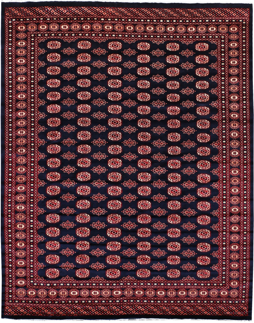 Midnight Blue Bokhara 8' x 10' 2 - No. 48448 - ALRUG Rug Store