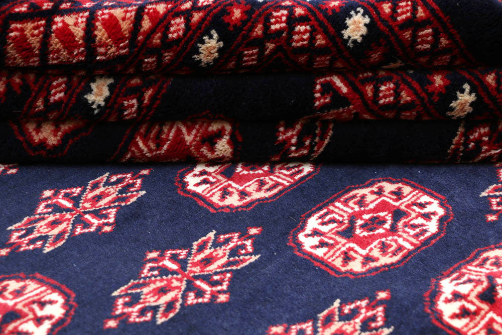 Midnight Blue Bokhara 8' 1 x 10' - No. 48452 - ALRUG Rug Store