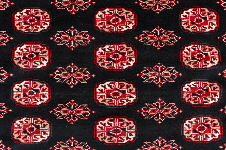 Black Bokhara 8' x 9' 11 - No. 48454 - ALRUG Rug Store