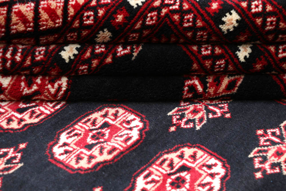 Black Bokhara 8' x 9' 11 - No. 48454 - ALRUG Rug Store