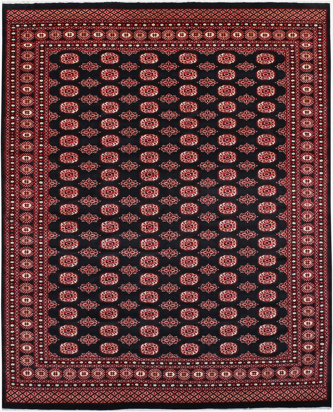 Black Bokhara 8' x 9' 11 - No. 48454 - ALRUG Rug Store