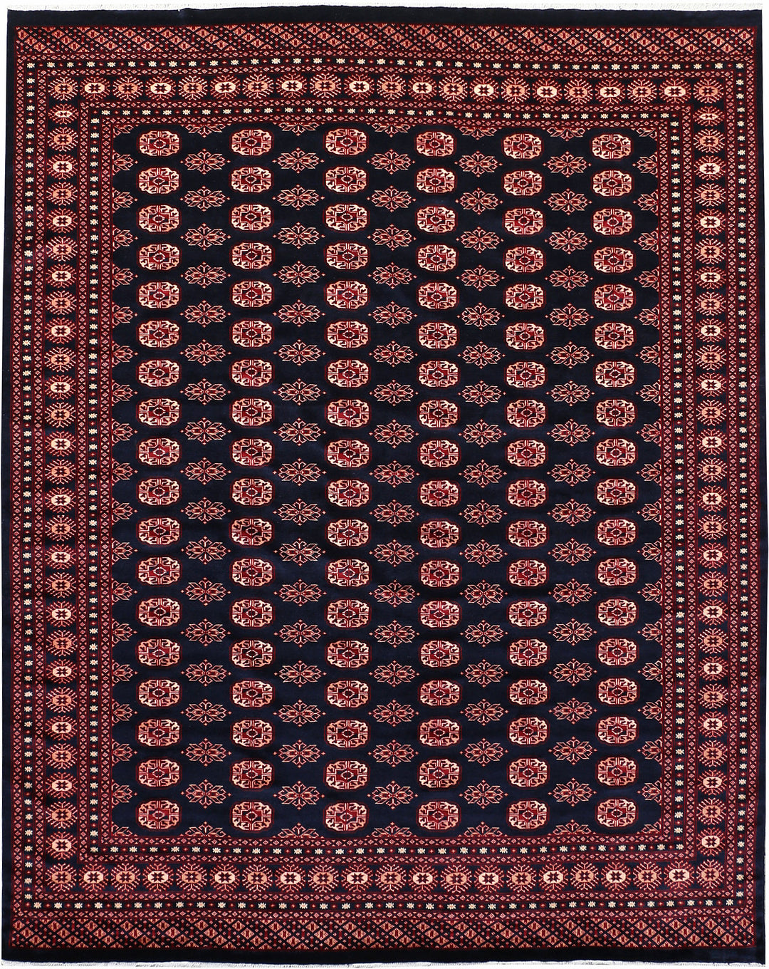 Midnight Blue Bokhara 8' x 9' 11 - No. 48456 - ALRUG Rug Store