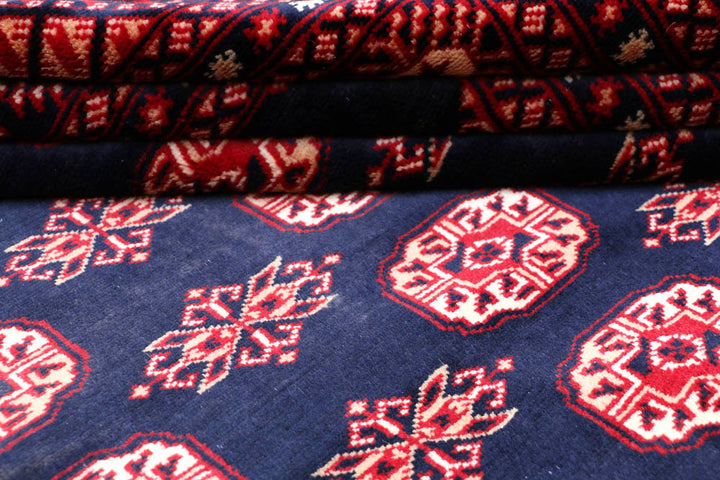 Midnight Blue Bokhara 7' 10 x 9' 9 - No. 48461 - ALRUG Rug Store