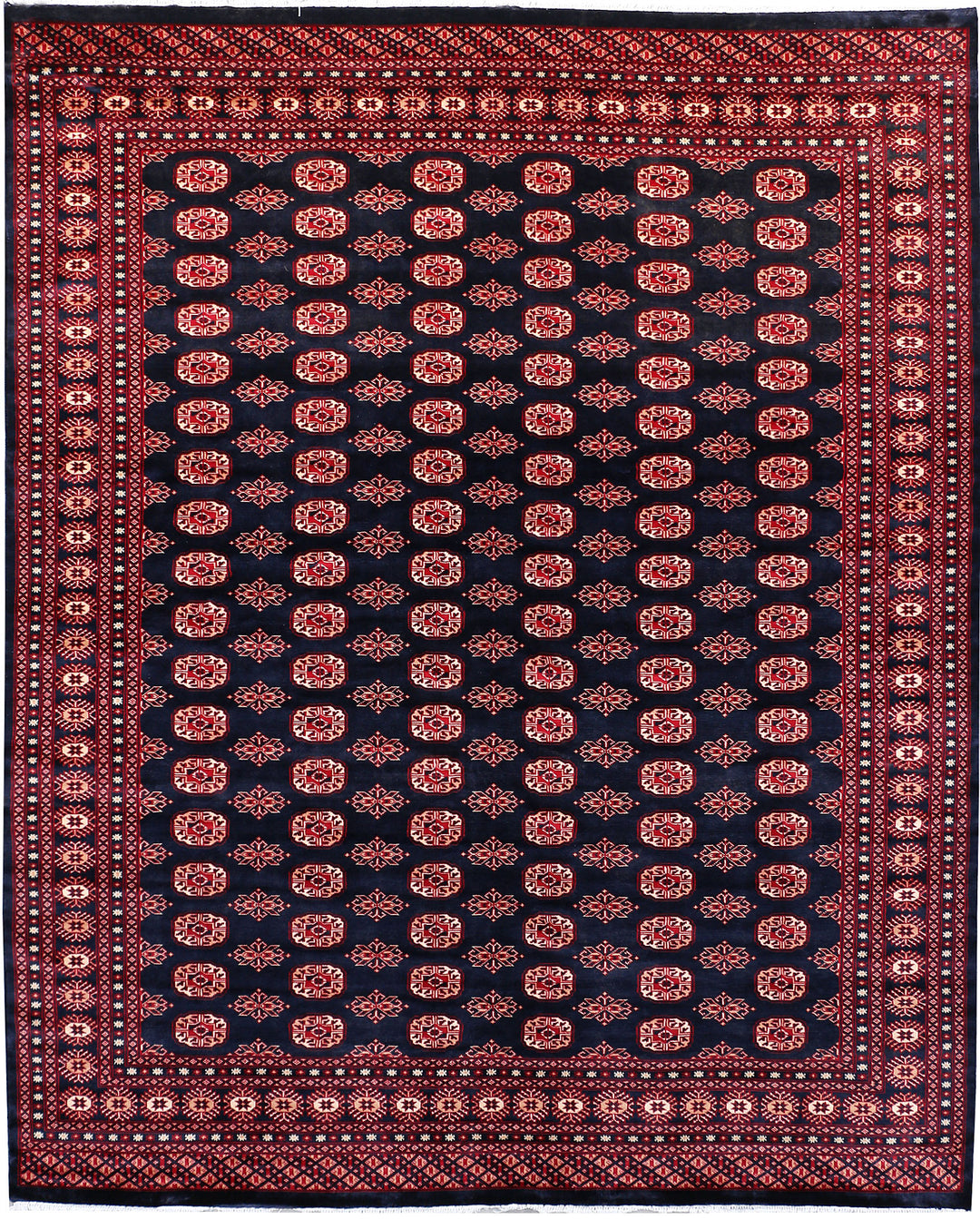 Midnight Blue Bokhara 7' 10 x 9' 9 - No. 48461 - ALRUG Rug Store
