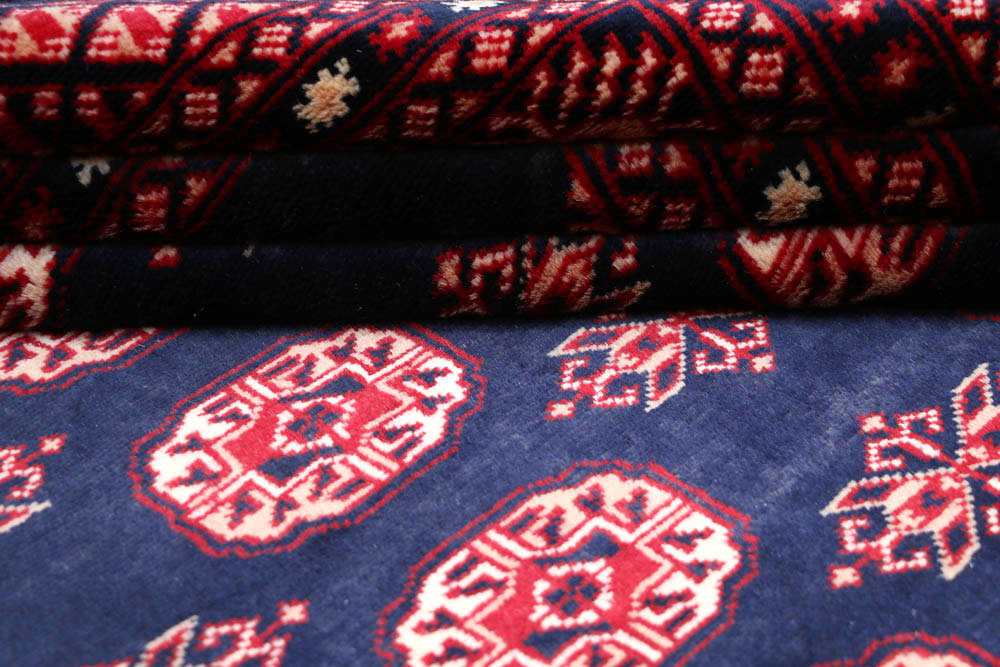 Midnight Blue Bokhara 7' 10 x 9' 10 - No. 48463 - ALRUG Rug Store