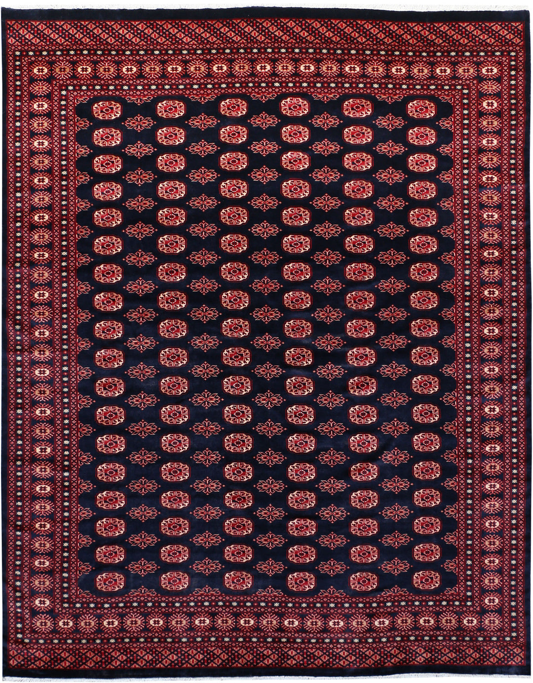 Midnight Blue Bokhara 7' 10 x 9' 10 - No. 48463 - ALRUG Rug Store