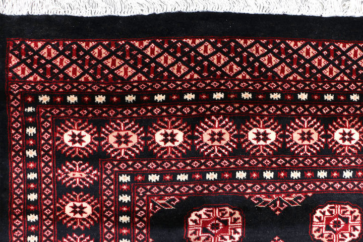 Black Bokhara 8' x 10' 4 - No. 48465 - ALRUG Rug Store